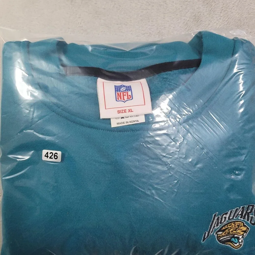 VTG Jacksonville Jaguars Sweatshirt Mens XL Blue NFL Football Crewneck Pullover